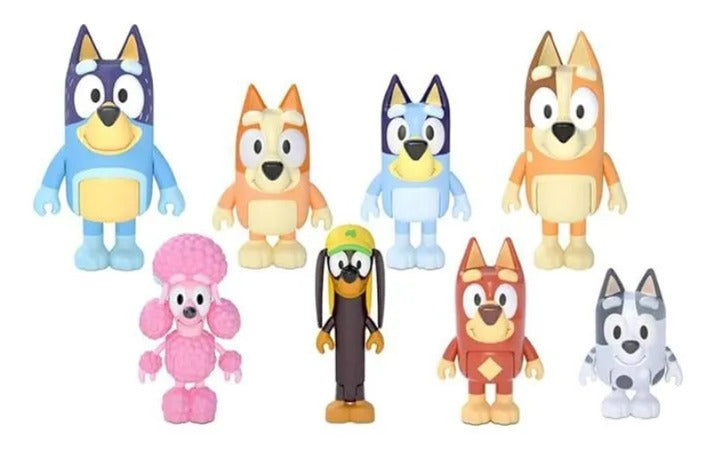 Set de Figuras Coleccionables Bluey X8