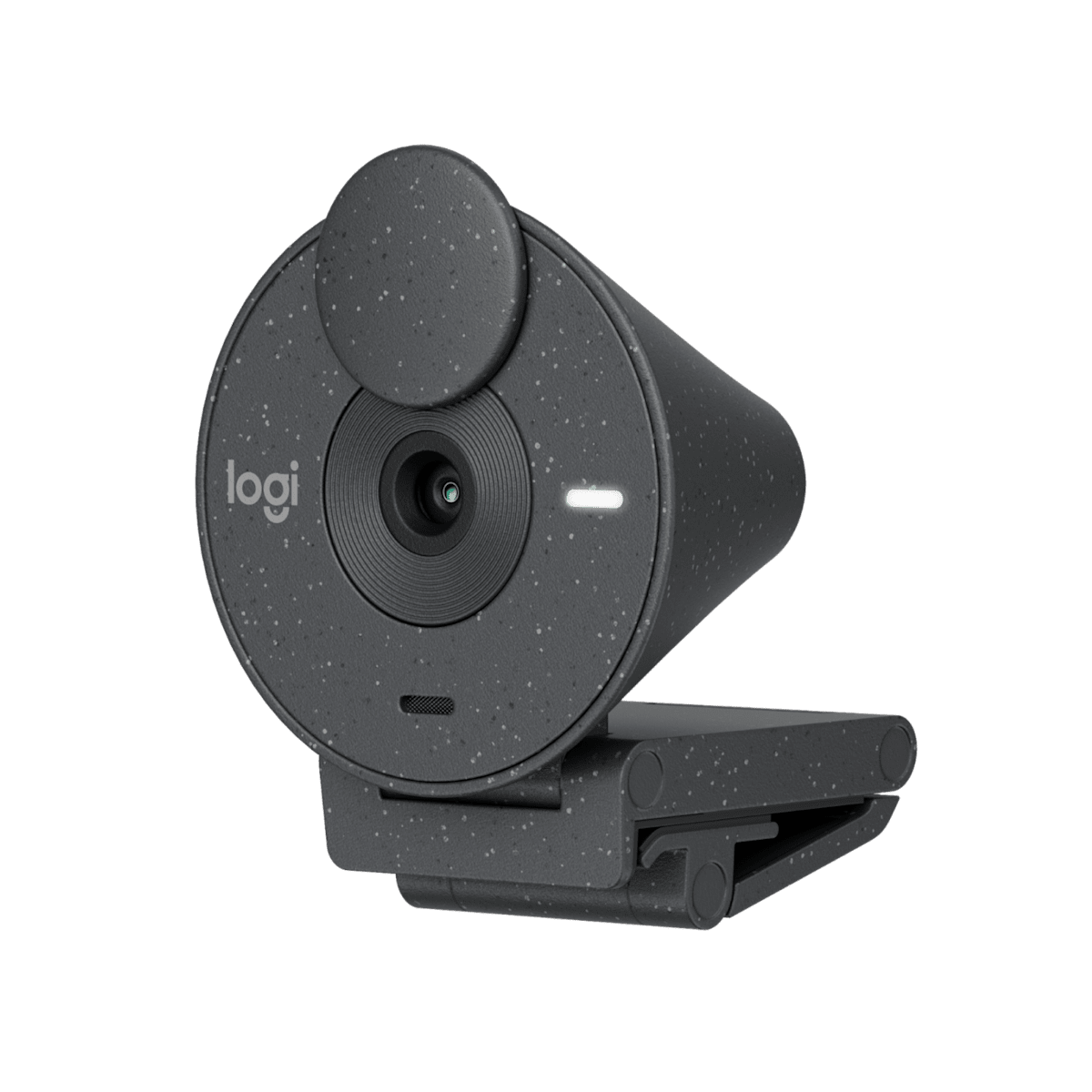 Cámara web Logitech Brio 300 negra con obturador de privacidad