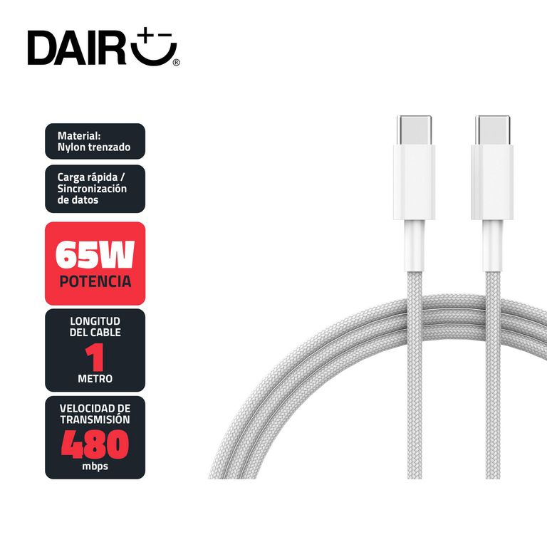 Cable Sofistek C-FM100 USB-C a USB-C 100W Tejido