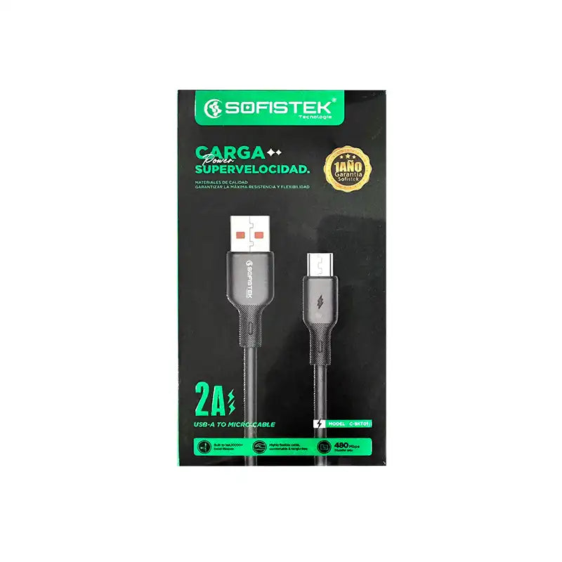 Cable Sofistek C-SKT01 USB-A a Micro USB V8 1 m