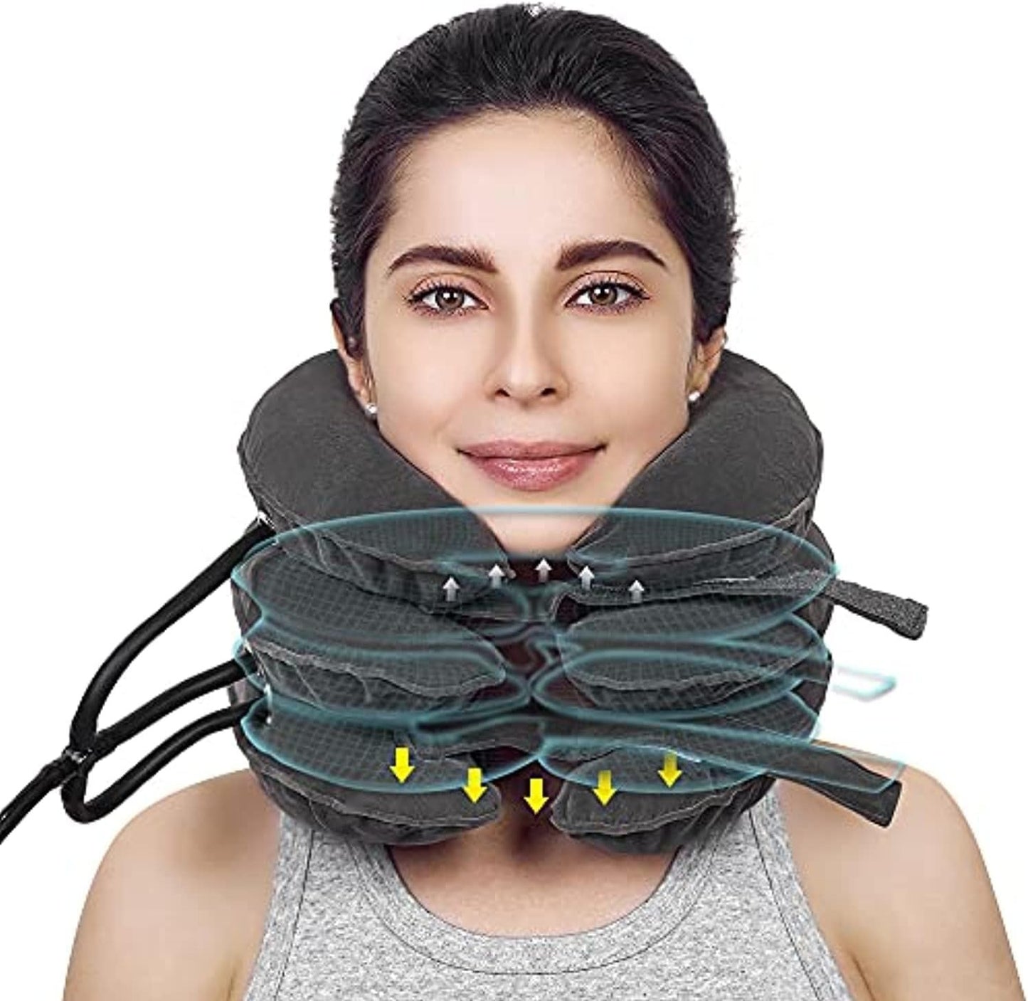 Almohada Cervical Inflable 3 Niveles