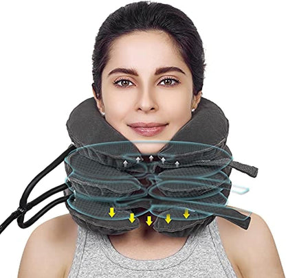 Almohada Cervical Inflable 3 Niveles