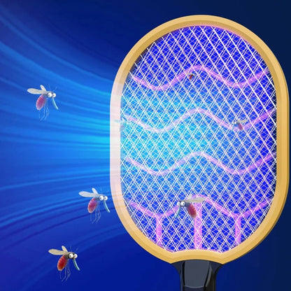 Raqueta Eléctrica Mata Mosquitos Recargable