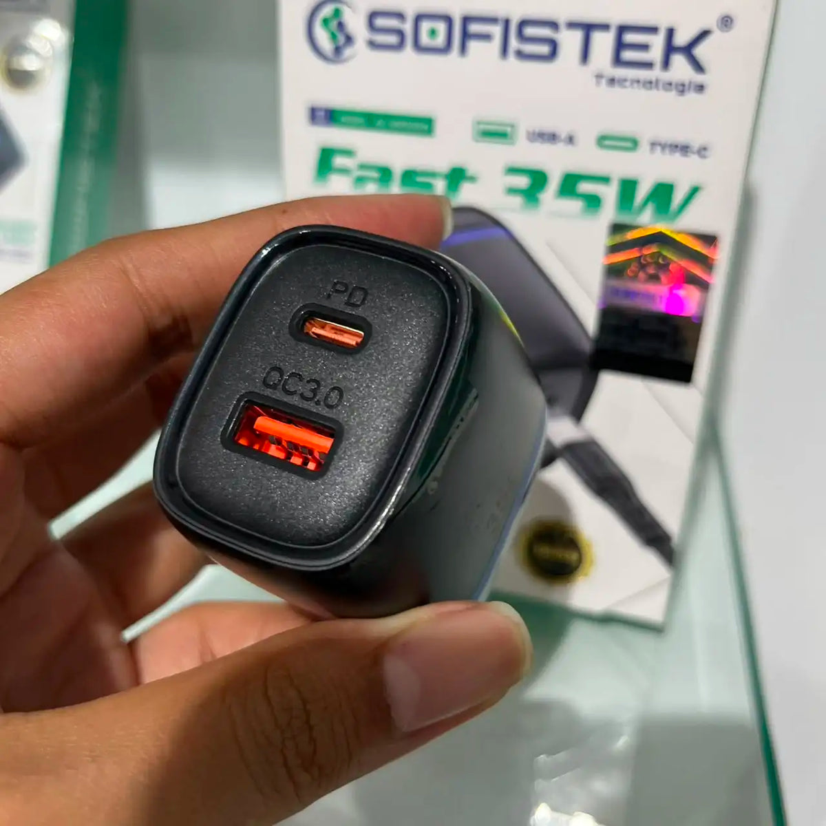 Cargador Sofistek AC-SKPD35W 35W Carga Rápida USB-C a USB-C