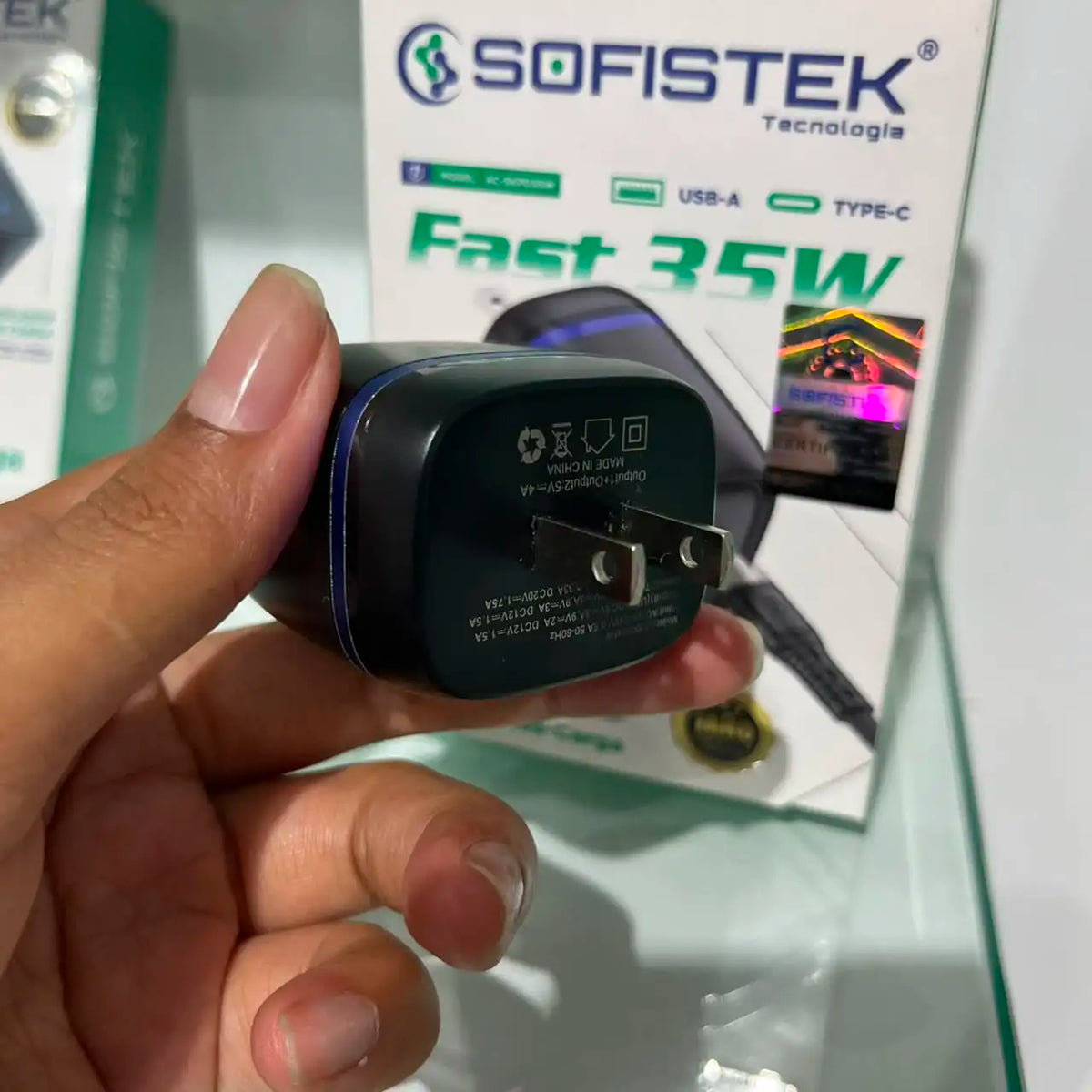 Cargador Sofistek AC-SKPD35W 35W Carga Rápida USB-C a USB-C