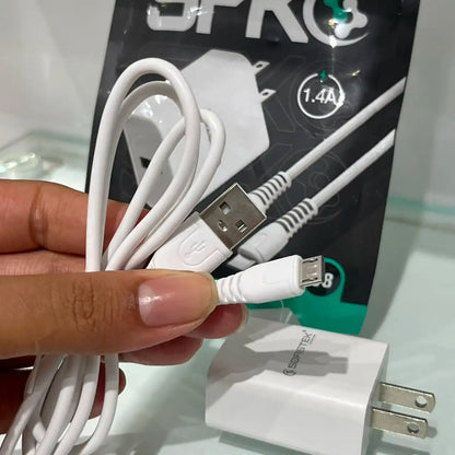 Cargador Sofistek AC-SK1.4A con Cable Micro USB V8