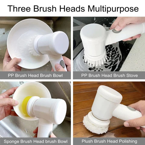 Cepillo De Limpieza Eléctrico 5 En 1 Magic Brush + Envío Gratis 
