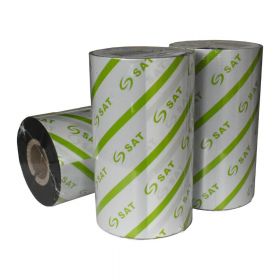 Cinta Ribbon Resina SAT 110mm x 300m OUT Negro