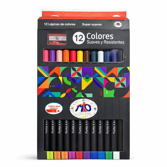 Colores Escolares 4 mm – Set x12 colores