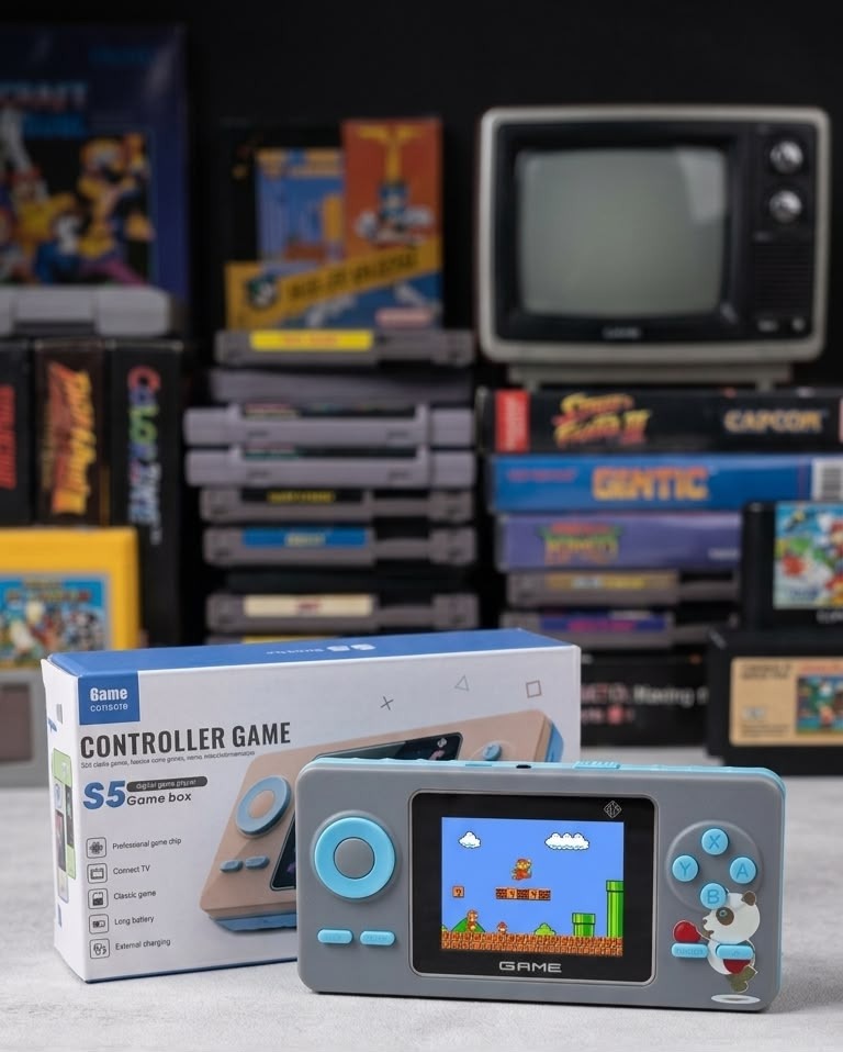 Consola Portátil Retro 2620 con 520 juegos preinstalados