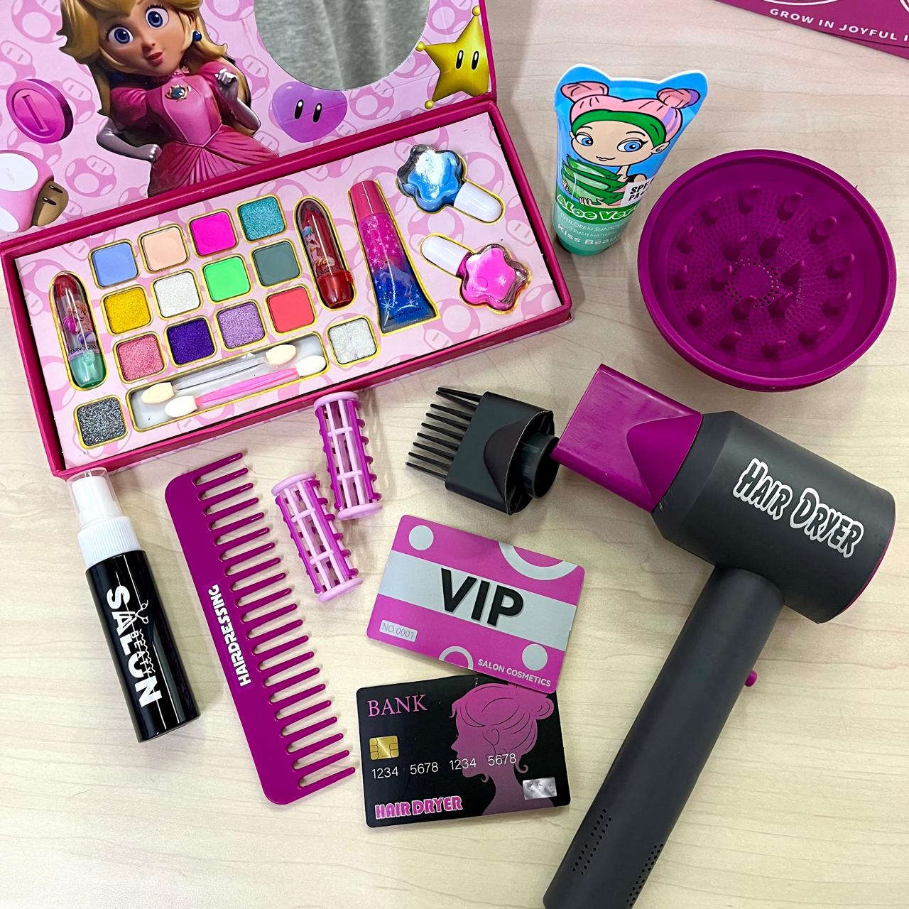 Combo De Belleza X 3 Secador+ Kit de maquillaje + Protector solar