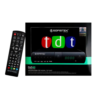 Decodificador TDT Sofistek TDT-SK01 Televisión Digital HDMI RCA