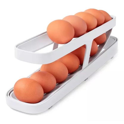 Dispensador Organizador de Huevos Rodante EB-03 12–14 Huevos