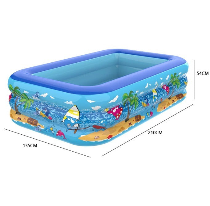 Piscina Inflable Swimming Pool Grande de 2.10 Metros