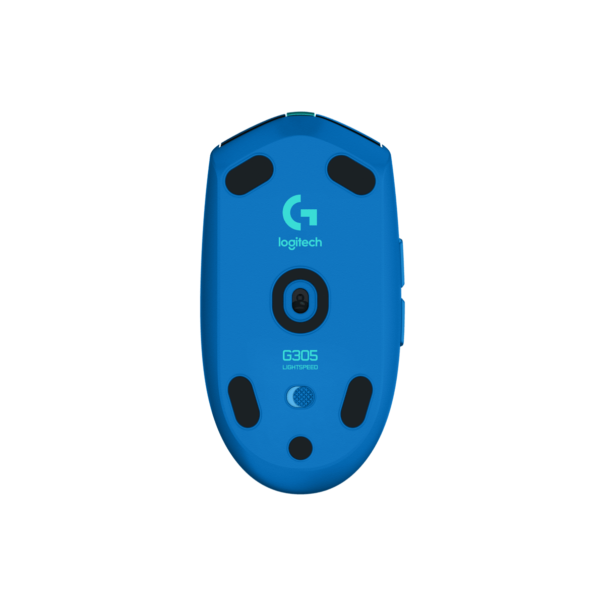 Logitech G305 azul vista inferior
