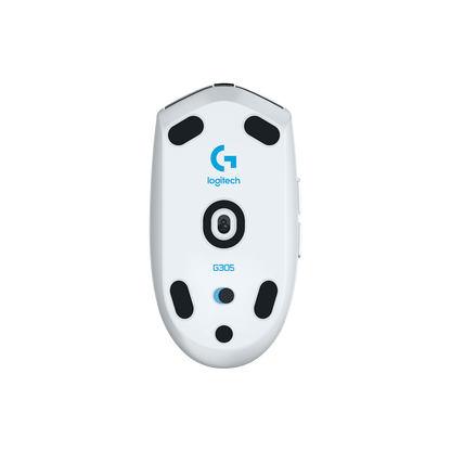 Mouse Logitech G305 Lightspeed blanco vista inferior