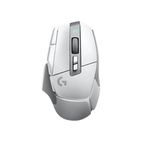 Mouse Logitech G502 X Lightspeed blanco vista superior