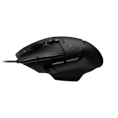 Mouse gamer Logitech G502 X negro vista en ángulo