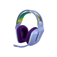 Diadema Logitech G733 lila vista frontal