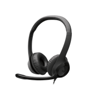 Diadema Logitech H390 USB negra vista frontal