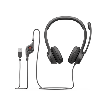 Diadema Logitech H390 USB-A negra