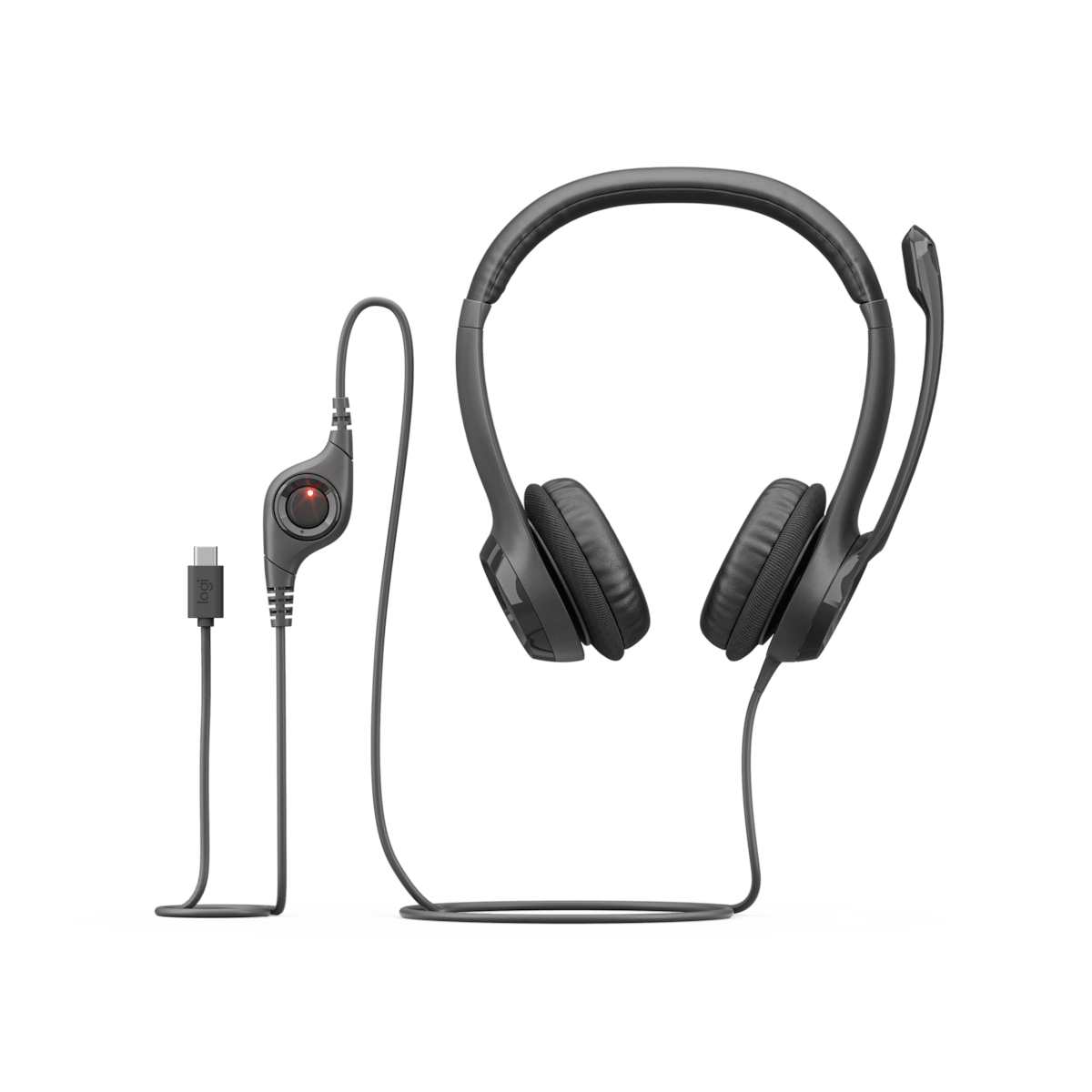 Diadema Logitech H390 USB-C negra