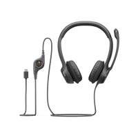 Diadema Logitech H390 USB-C negra
