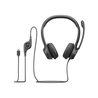 Diadema Logitech H390 USB-C negra