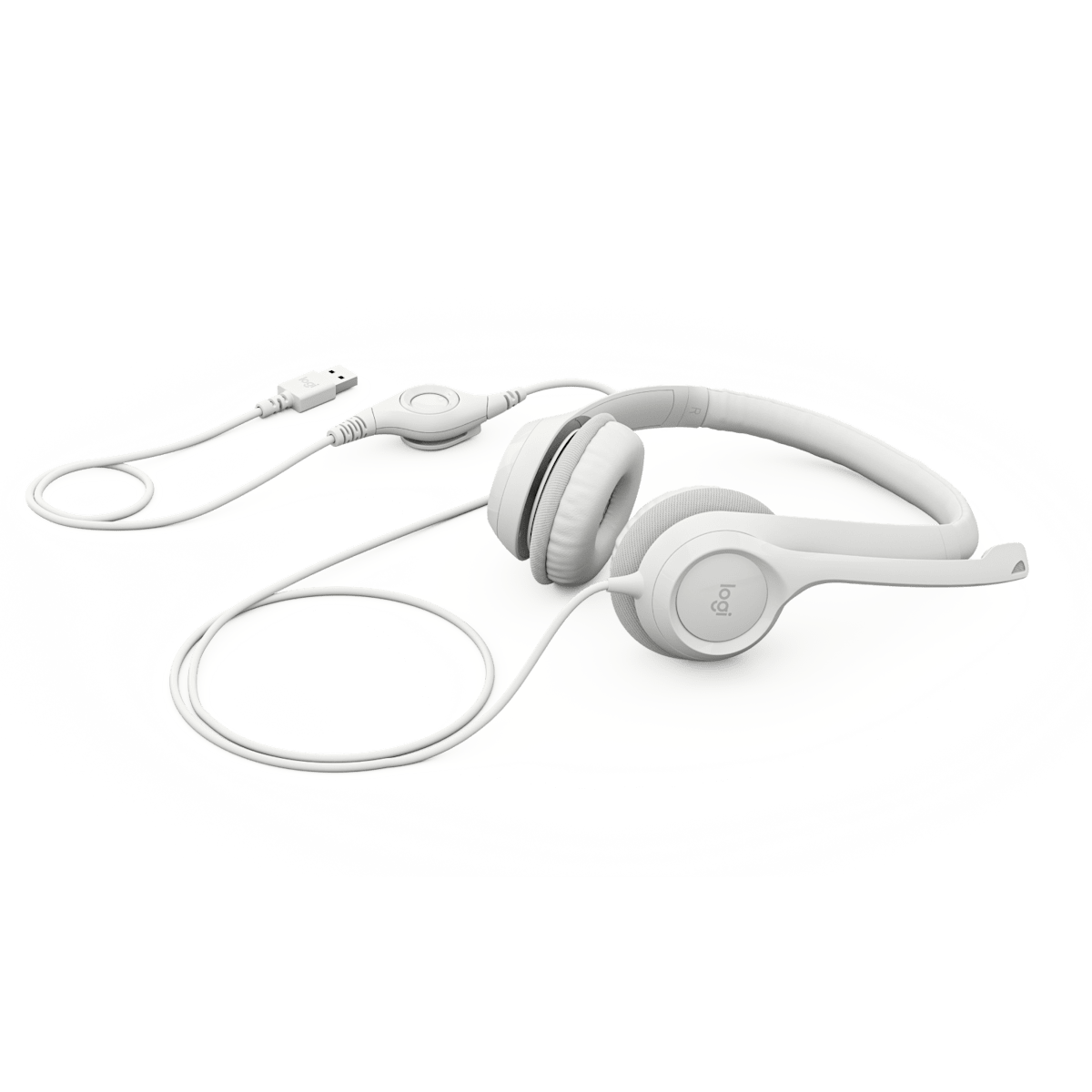 Diadema Logitech H390 blanca conector USB