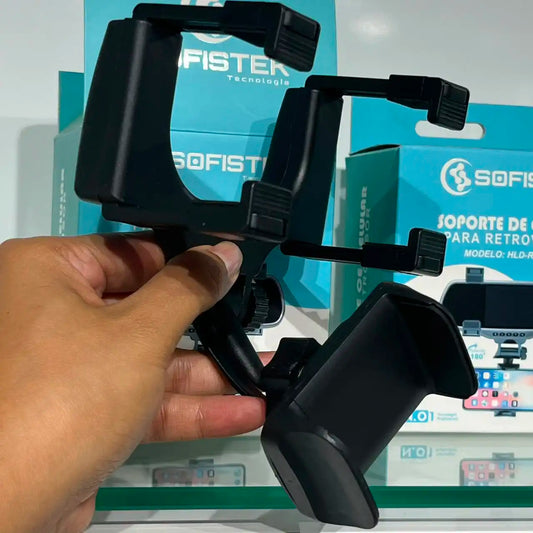 Holder de Celular para Retrovisor Sofistek HLD-RET01 Doble Giro 360°