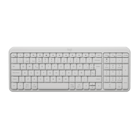 Teclado Logitech K250 blanco vista superior (distribución en español)