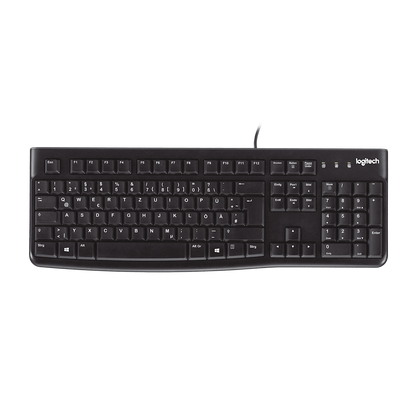 Teclado Logitech K120 USB vista superior