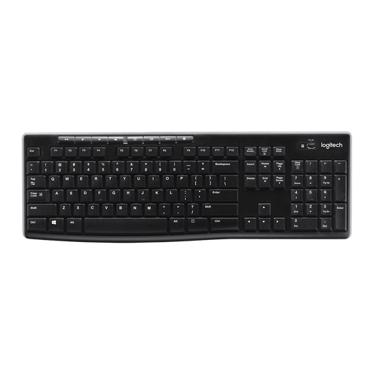 Teclado inalámbrico Logitech K270 vista superior