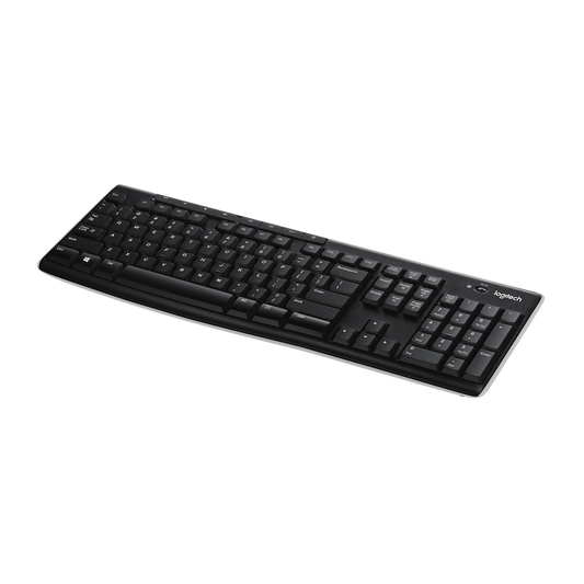 Teclado Logitech K270 vista en ángulo