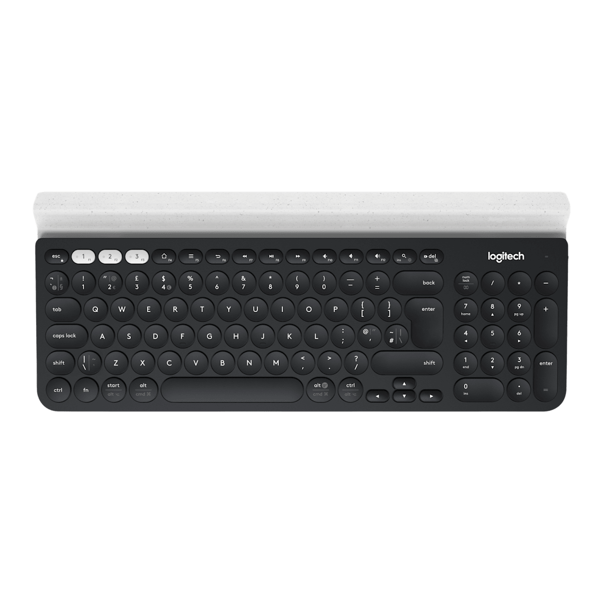 Teclado Logitech K780 multidispositivo vista superior