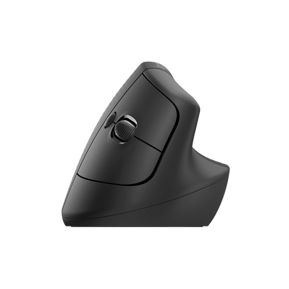 Mouse vertical Logitech Lift grafito vista frontal