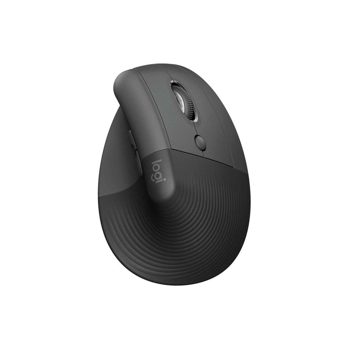 Mouse vertical Logitech Lift grafito vista superior