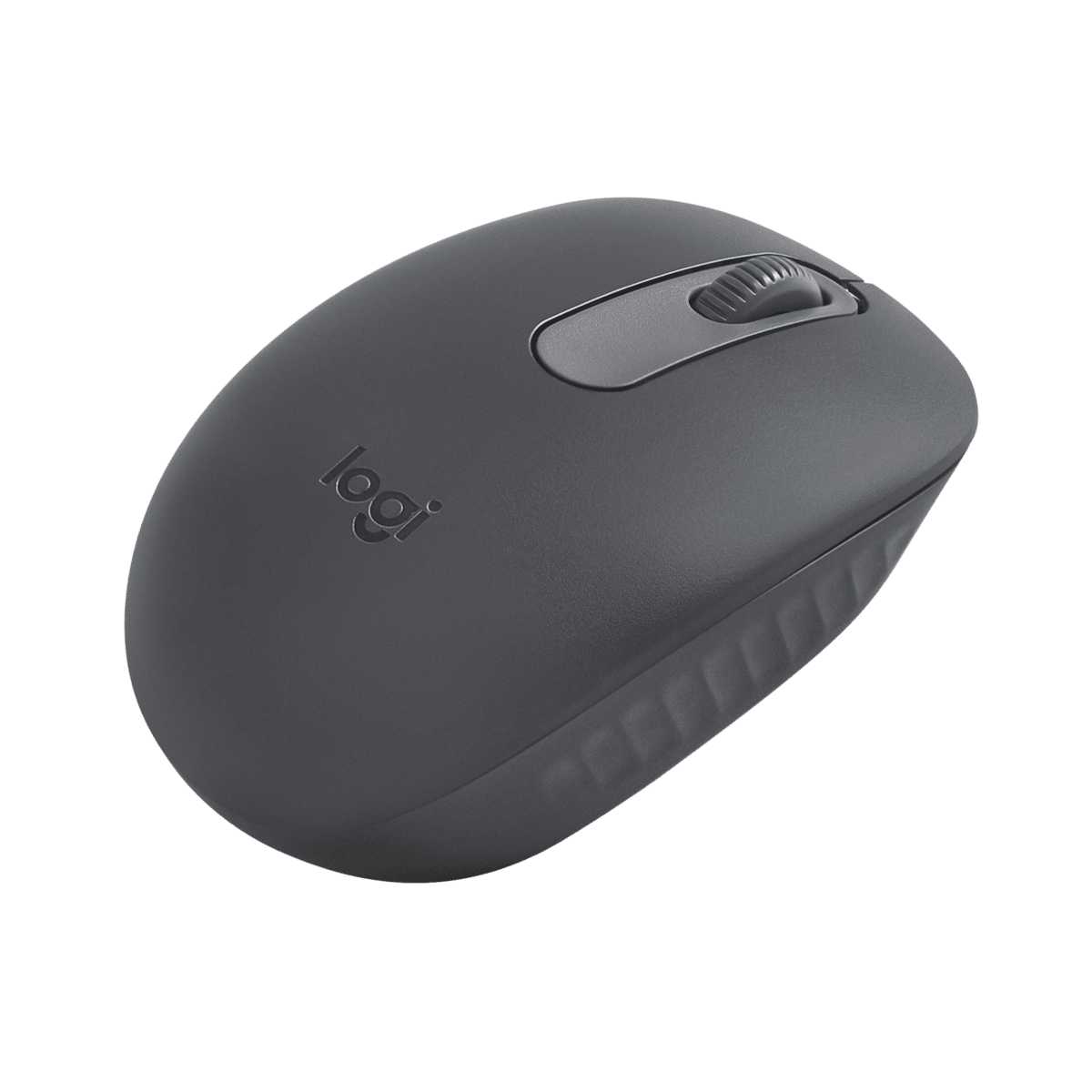Mouse Logitech M196 grafito vista lateral derecha