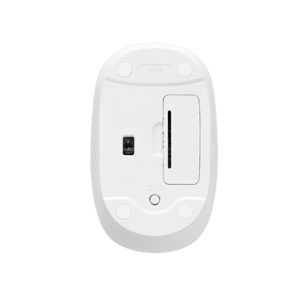 Mouse Logitech M196 blanco vista inferior