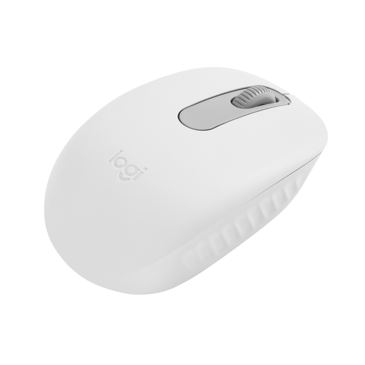 Mouse Logitech M196 blanco vista lateral derecha