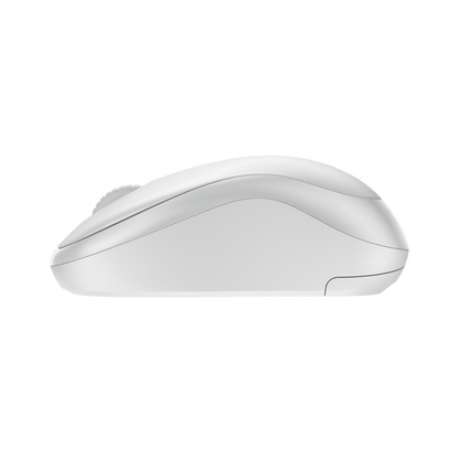 Mouse Logitech M240 Silent blanco vista lateral
