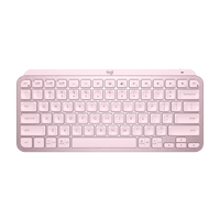 Teclado Logitech MX Keys Mini rosado vista superior