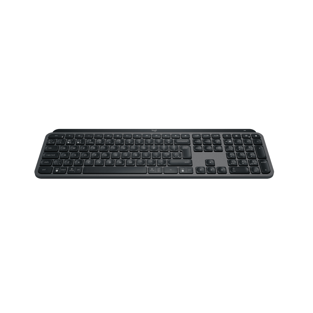 Teclado Logitech MX Keys S grafito vista frontal