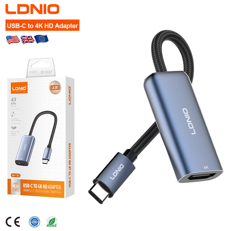 Adaptador USB-C a HDMI 4K LDNIO HD10C