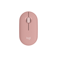 Logitech Pebble Mouse 2 M350s rosado vista superior