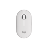 Logitech Pebble Mouse 2 M350s blanco vista superior