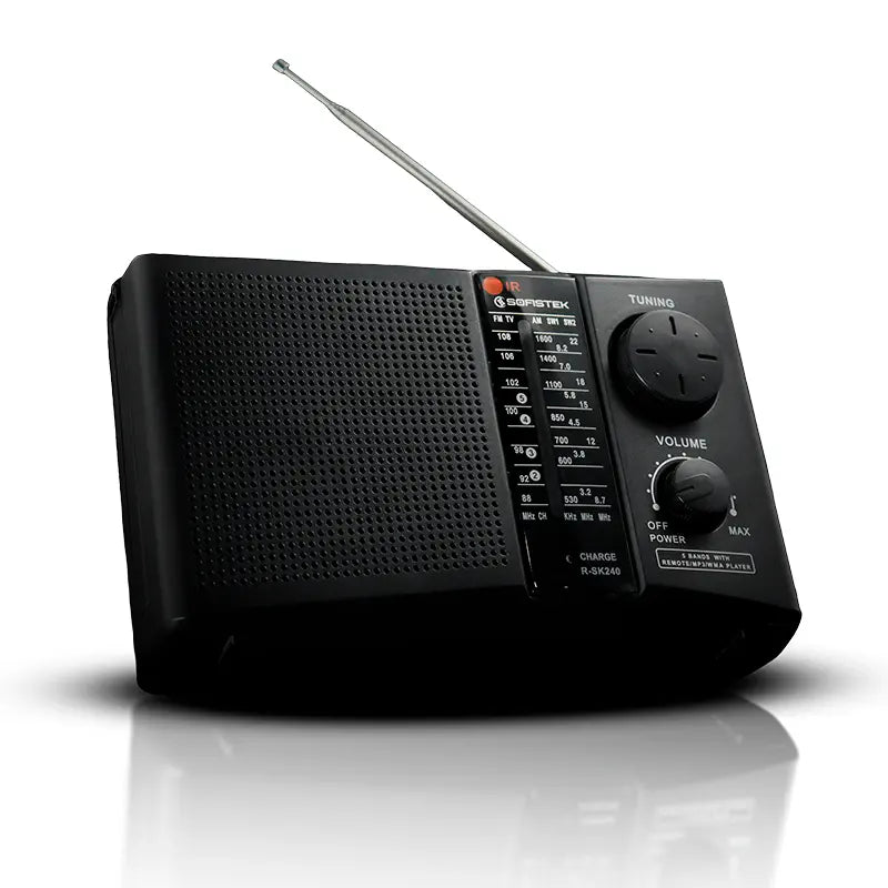 Radio Recargable Sofistek R-SK240 AM FM Onda Corta USB SD