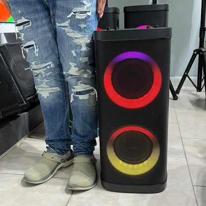 Torre de Sonido Sofistek SK-618 Parlante 2x6.5" con Micrófono Inalámbrico