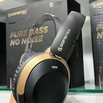 Diademas Inalámbricas Sofistek SK-968 Premium Doradas ANC