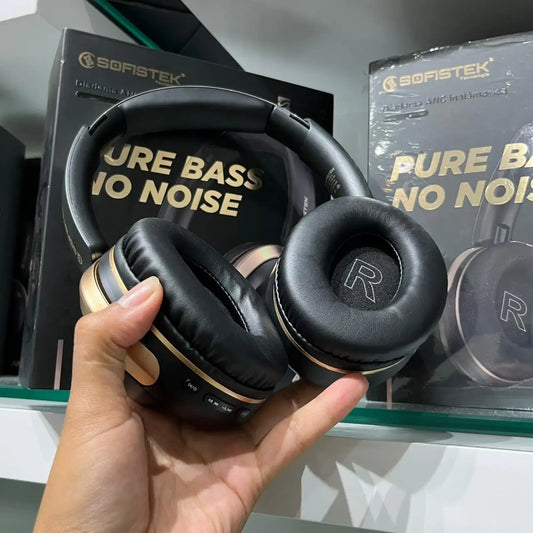 Diademas Inalámbricas Sofistek SK-968 Premium Doradas ANC